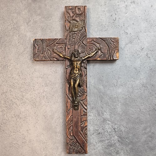 Kruzifix 1880 wandkreuz - 1880, holz